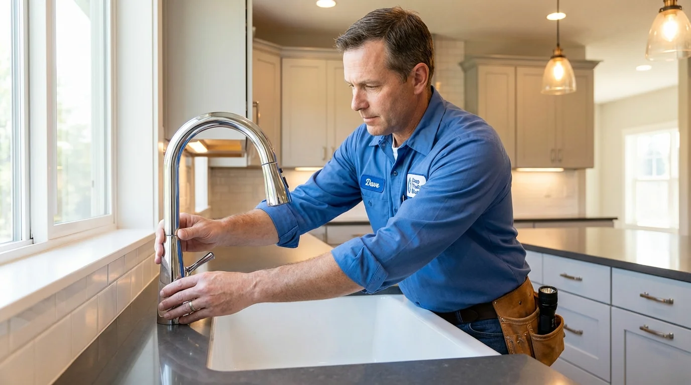 Kitchen faucet installation by Johns Plumbing LLC in Gaston