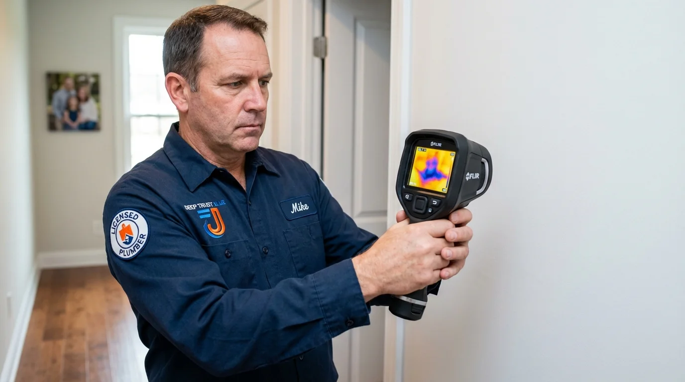 Thermal imaging leak detection by Johns Plumbing LLC in Gaston